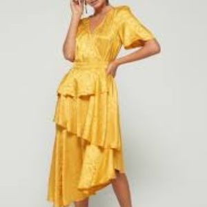 Y.A.S. ASOS Kimberly Dress NWT Size US 6 Golden